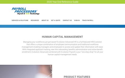 Human Capital Management – Payroll Processors