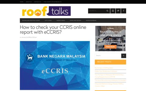 How to check your CCRIS online report with eCCRIS ...