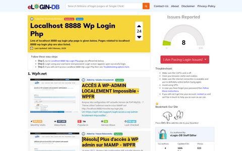Localhost 8888 Wp Login Php