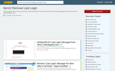 Iterm2 Remove Last Login - Loginii.com