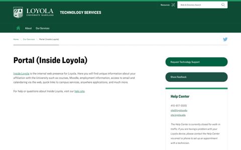 Inside Loyola - Technology Services - Loyola University ...