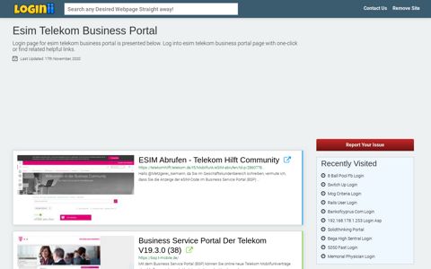 Esim Telekom Business Portal - Loginii.com