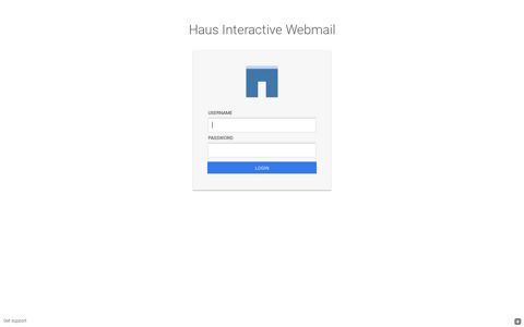 Haus Webmail :: Welcome to Haus Webmail