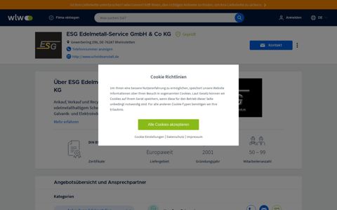 ESG Edelmetall-Service GmbH & Co KG in Rheinstetten auf ...