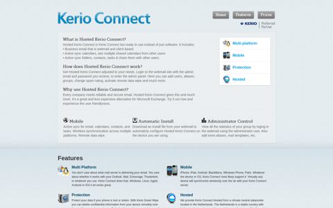 Features - Kerio Connect