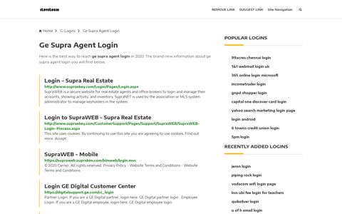Ge Supra Agent Login ❤️ One Click Access - iLoveLogin