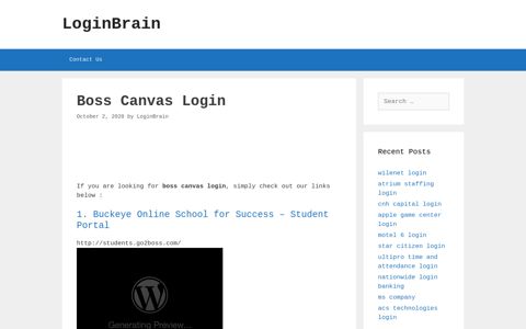 boss canvas login - LoginBrain