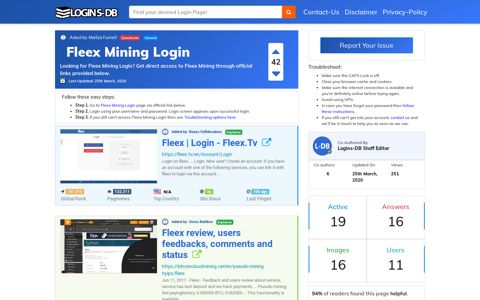 Fleex Mining Login - Logins-DB