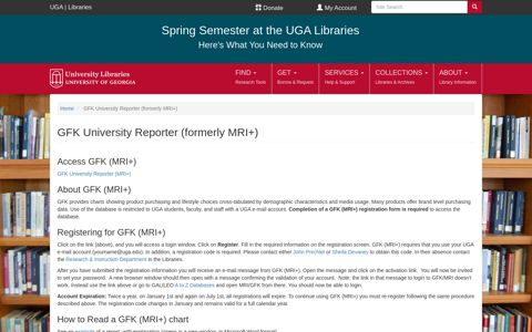 GFK University Reporter (formerly MRI+) | UGA Libraries