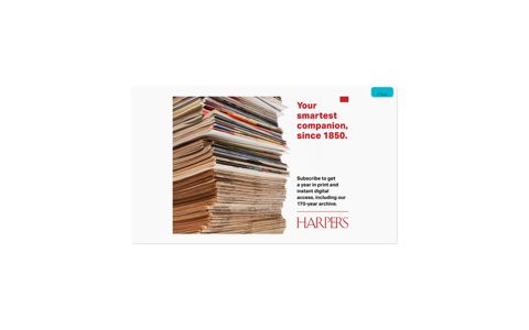 Personal account, By Harper's Staff - Harper's Magazine