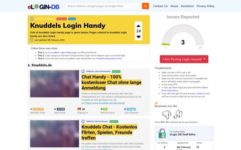 Knuddels Login Handy - A database full of login pages from all over ...