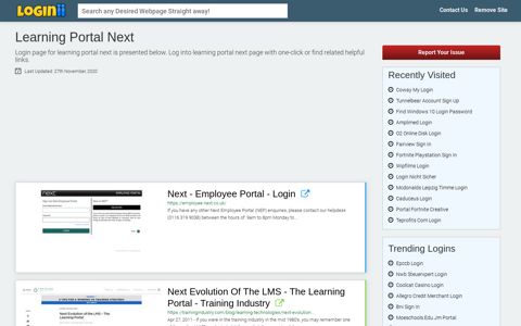 Learning Portal Next - Loginii.com
