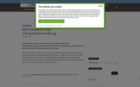IMSU Student Portal: imsuportal.imsu.edu.ng - Explore the ...