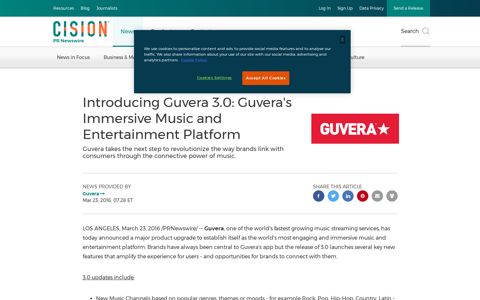 Introducing Guvera 3.0: Guvera's Immersive Music and ...
