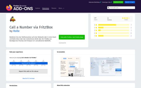 Call a Number via Fritz!Box – Get this Extension for 🦊 Firefox ...