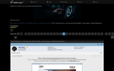 ETKA 8 [Germany + International] v2018 32/64Bit + Latest ...