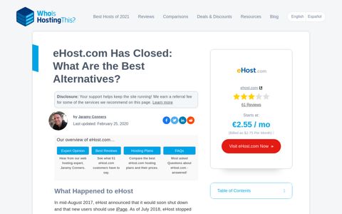 eHost.com Has Closed: What Are the Best Alternatives ...