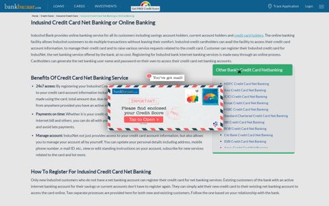 Indusind Credit Card Net Banking: Registration & Login
