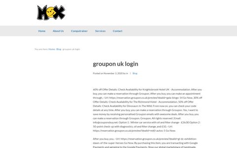 groupon uk login - Mox Multisport