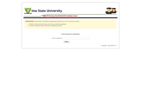 Imo State University Portal
