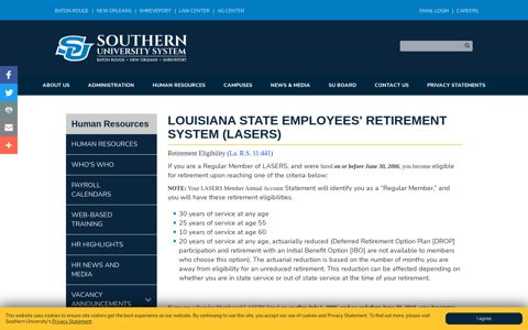 LOUISIANA STATE EMPLOYEES' RETIREMENT SYSTEM ...