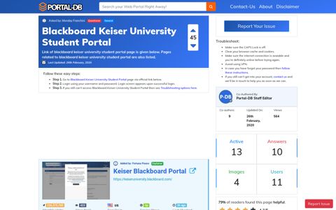 Blackboard Keiser University Student Portal
