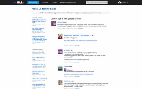 The Help Forum: Cannot sign in with google account - Flickr