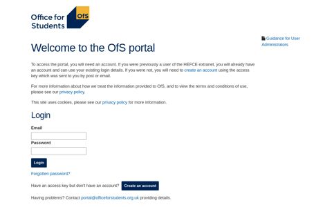 Login - Office for Students portal