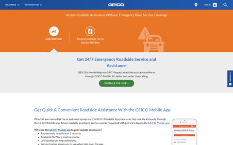 Emergency Roadside Assistance - Geico