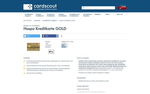 Haspa Kreditkarte GOLD: Alle Vorteile und Bewertung ...
