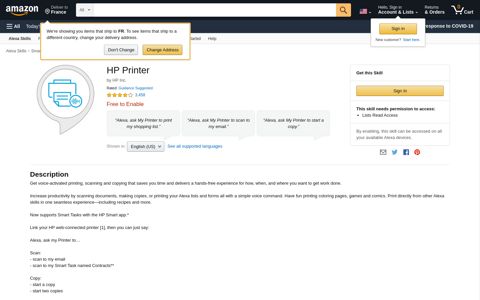 HP Printer: Alexa Skills - Amazon.com