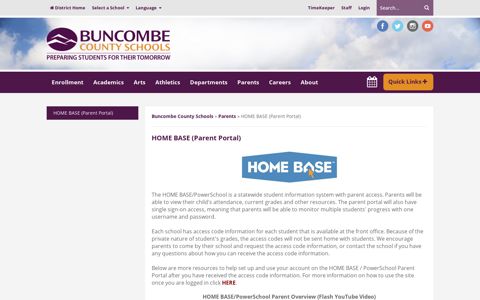 HOME BASE (Parent Portal) - Buncombe County Schools