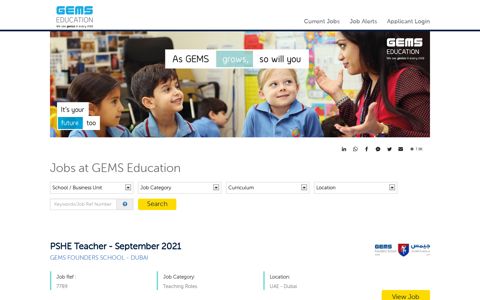 Jobs at GEMS Education