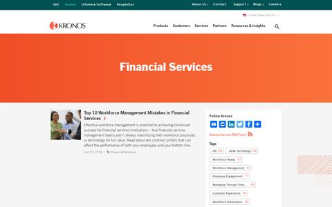 Financial Services - Kronos