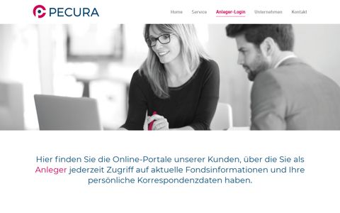 Anleger-Login - PECURA Anleger- und Treuhandservice GmbH
