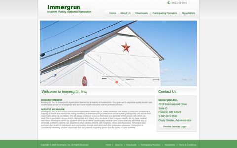 Welcome to Immergrün, Inc.