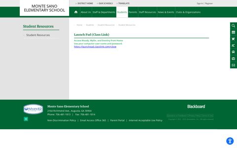 Launch Pad (Class Link) - Richmond County School System