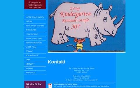 Kontakt - Ev. Kindergarten Starke Mäuse