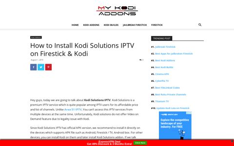 Kodi Solutions IPTV APK Download - Install on Firestick ...