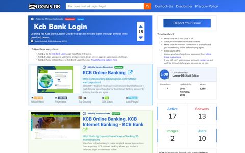 Kcb Bank Login - Logins-DB
