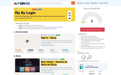 Ely By Login - A database full of login pages from all over the ...