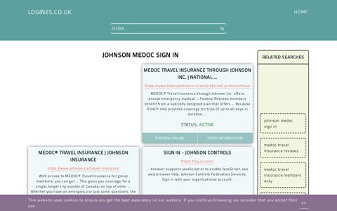 johnson medoc sign in - General Information about Login