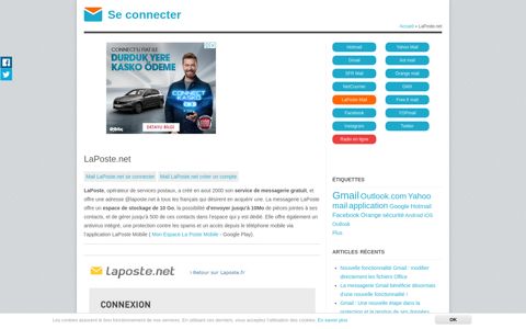 LaPoste.net | Se connecter