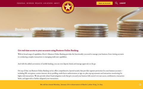 Online Banking - Happy State Bank
