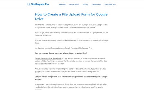 How to Create a File Upload Form for Google Drive Without ...
