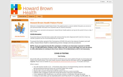 Howard Brown Health Patient Portal
