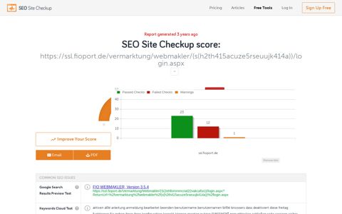 ssl.fioport.de/vermarktung/webmakler/(s ... - SEO Site Checkup