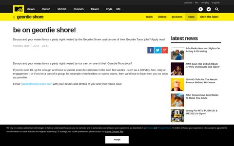 Be On Geordie Shore! | MTV UK