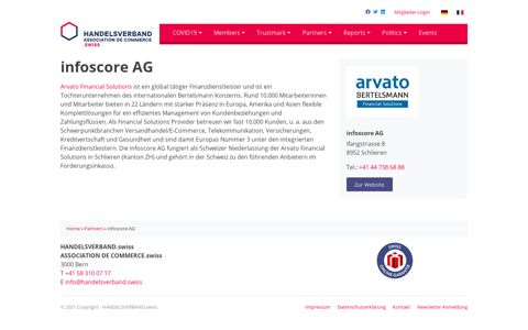 infoscore AG - HANDELSVERBAND.swiss
