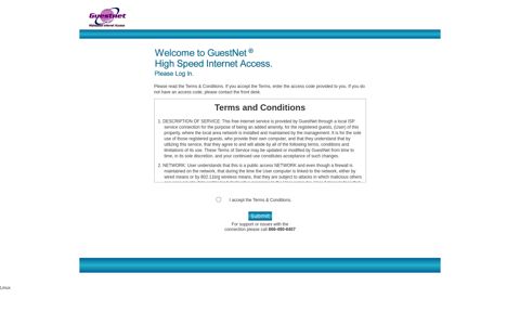 Guestnet® Login | Terms & Conditions